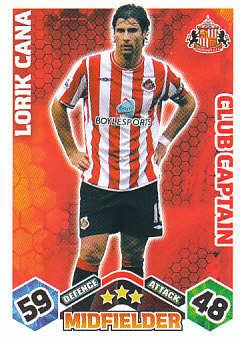 Lorik Cana Sunderland 2009/10 Topps Match Attax Club Captain #EX104